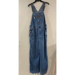 LEE PIPES wide leg carpenter denim overalls SMALL vtg 90s y2k baggy skater Large